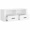 vidaXL Mobile Porta TV Bianco 100x35x40 cm in Legno Multistrato