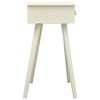 vidaXL Tavolo Consolle 2 Cassetti Intagliati Grigio 80x40x77,8cm Legno