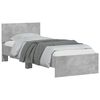 vidaXL Struttura letto con testata Grigio Cemento 80 x 200 cm