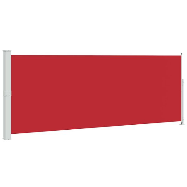 vidaXL Tenda Laterale Retrattile per Patio 180x500 cm Rossa