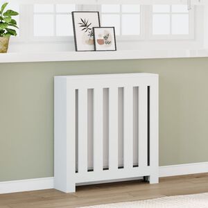 vidaXL Copertura Termosifone Bianca 78x20x82 cm Legno Multistrato
