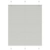 vidaXL Tenda Plissettata Grigio Chiaro 105x100 cm Larghezza Tessuto