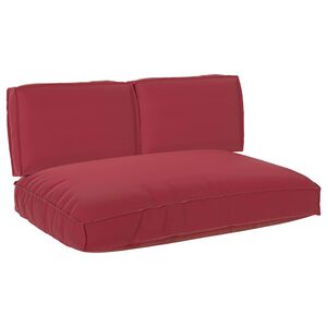 vidaXL Set di Cuscini 3 pcs Rosso Vino Tessuto Oxford
