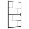 vidaXL Pannello per Box Doccia in ESG 80x140 cm Nero