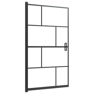 vidaXL Pannello per Box Doccia in ESG 80x140 cm Nero