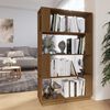 vidaXL Libreria/Divisorio Ambrato 80x25x132 cm Legno Massello di Pino