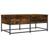 vidaXL Tavolino da Salotto Rovere Fumo 100x51x40 cm Legno Multistrato