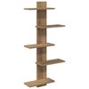 vidaXL Mensola a muro flottante Rovere Artigianale 48,5 x 15 x 101 cm