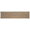 vidaXL Tappeto da Area Naturale e Nero 60 x 200 cm Juta