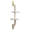 vidaXL Albero per Gatti con Tiragraffi a Parete Grigio Chiaro 108 cm