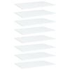 vidaXL Ripiani per Libreria 8pz Bianchi 60x40x1,5 cm Legno Multistrato