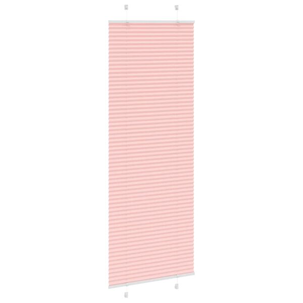 vidaXL Tenda Plissettata Rosa 70x200 cm Larghezza Tessuto 69,4 cm