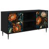 vidaXL Mobile TV LOCHEM 102 x 33 x 51 cm Rovere Nero