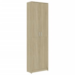 vidaXL Armadio Corridoio Rovere Sonoma 55x25x189 cm Legno Multistrato