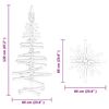 vidaXL Albero di Natale Decorativo in Legno 120 cm Legno Massello Pino