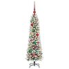 vidaXL Albero di Natale artificiale con 150 LED Bianco 120 cm