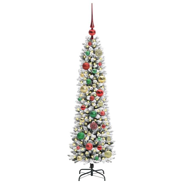vidaXL Albero di Natale artificiale con 150 LED Bianco 120 cm