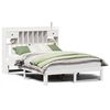 vidaXL Letto Libreria senza Materasso Bianco 140x190 cm Legno di Pino
