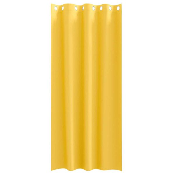 vidaXL Tende Blackout con Anelli 2 pcs Giallo senape 260 x 140 cm