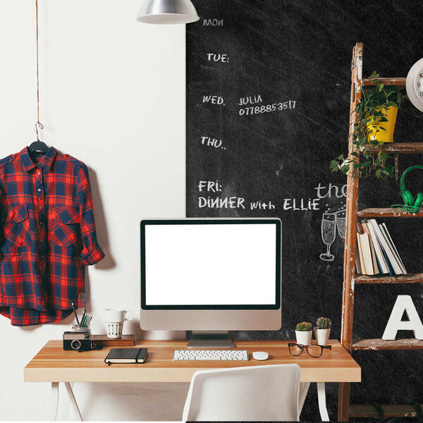 WALPLUS Adesivo Decorativo Lavagna 200x45 cm Nero