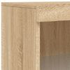 vidaXL Credenza con Luci LED Rovere Sonoma 60,5x37x100 cm