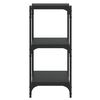 vidaXL Mobile Porta Libri Nero 100x33x70,5cm Legno Multistrato Acciaio