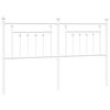 vidaXL Testiera in Metallo Bianco 160 cm