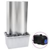 vidaXL Fontana da Giardino Argento 60,2x37x122,1 cm in Acciaio Inox