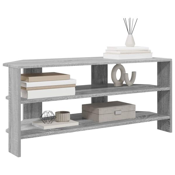 vidaXL MobileTVAngolare Grigio Sonoma 102x40,5x45cm Legno multistrato