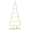 vidaXL Albero di Natale in metallo Oro 90 cm