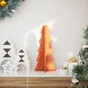vidaXL Albero di Natale Marrone Cera 49 cm in Legno Massello di Pino
