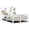 vidaXL Giroletto senza Materasso Bianco 160x200 cm Legno Massello Pino