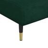 vidaXL Chaise Longue in Velluto Verde Scuro