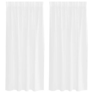 vidaXL Tenda in Velo 2 pz Bianco 175 x 140 cm Poliestere
