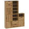vidaXL Armadietti Laterali 5 pz ODDA 40x24x79 cm Legno Massello Pino