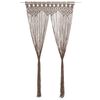 vidaXL Tenda Macram&egrave; Grigio Talpa 140x240 cm in Cotone