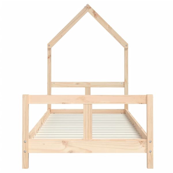 vidaXL Giroletto per Bambini 80x200 cm in Legno Massello di Pino