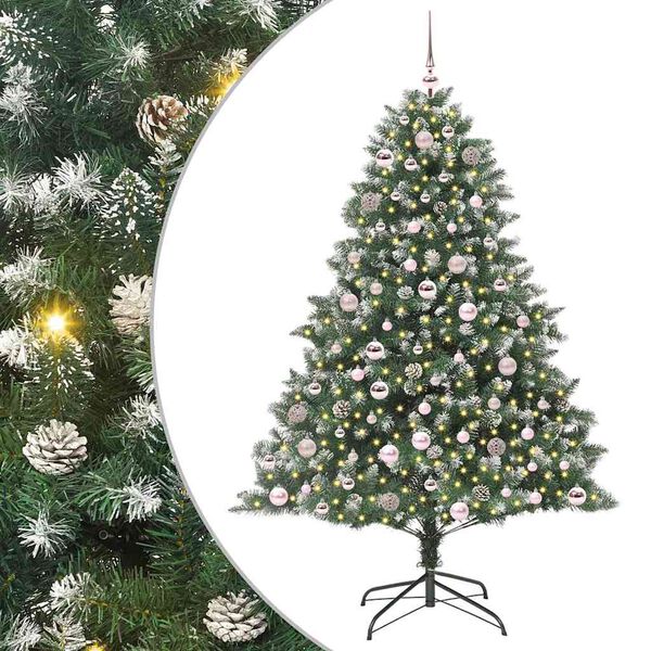 vidaXL Albero di Natale artificiale Verde 126 x 126 x 180 cm