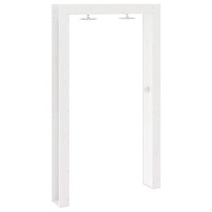 vidaXL Doccia da esterno 226 cm Legno massello di pino e acciaio inox