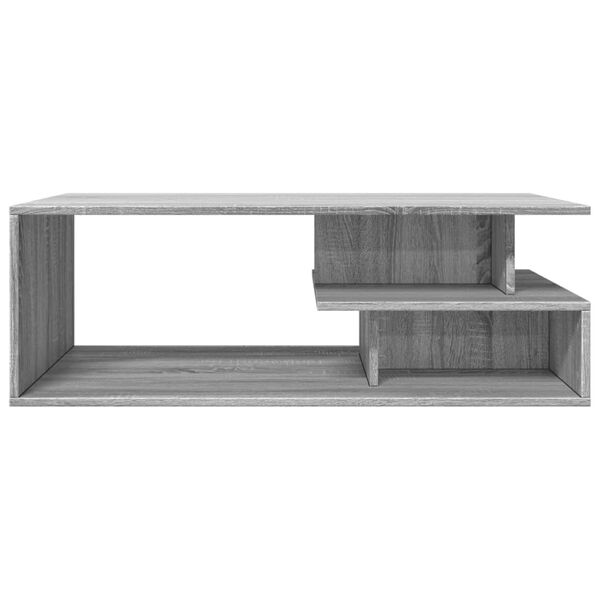 vidaXL Tavolino da Salotto Grigio Sonoma 102x55x35cm Legno Multistrato