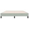 vidaXL Letto a Molle senza Materasso Grigio Chiaro 140x220cm Velluto
