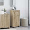 vidaXL Set di Armadi da Bagno TULUM Rovere Sonoma 37 x 31,5 x 82 cm