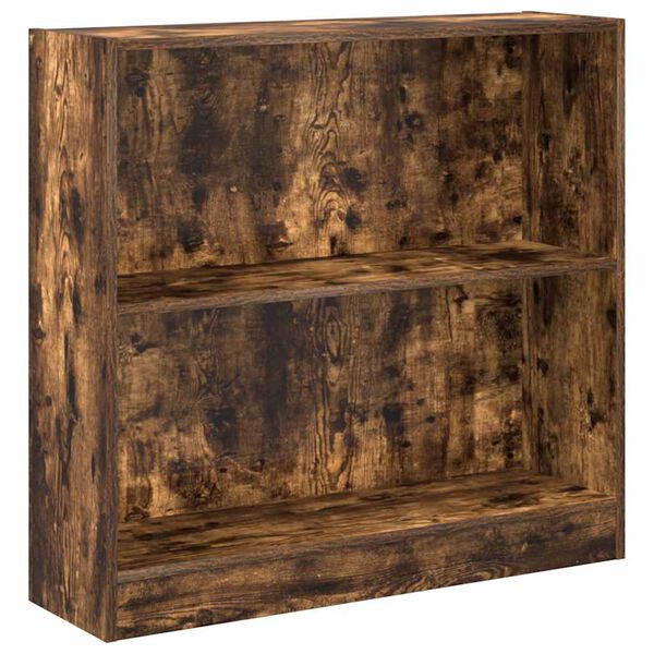vidaXL Libreria Rovere Fumo 80x24x76 cm in Legno Multistrato