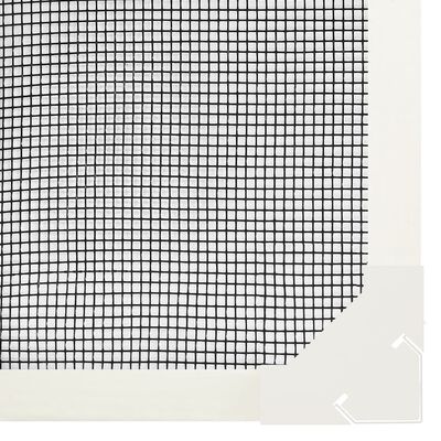 vidaXL Zanzariera Magnetica per Finestre Bianca 100x120 cm