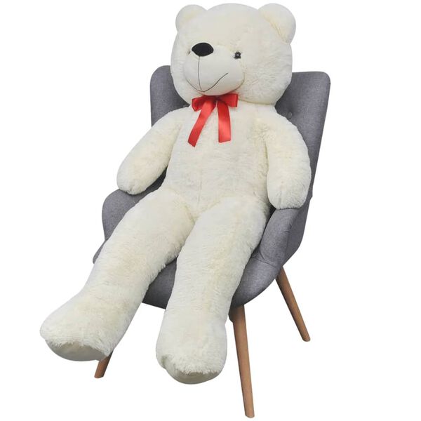 vidaXL Orsacchiotto di Peluche Bianco 170 cm