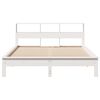 vidaXL Letto senza Materasso Bianco 150x200 cm Legno Massello di Pino