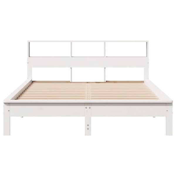 vidaXL Letto senza Materasso Bianco 150x200 cm Legno Massello di Pino