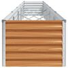 vidaXL Letto rialzato da giardino 485 x 50 x 36 cm Acciaio zincato