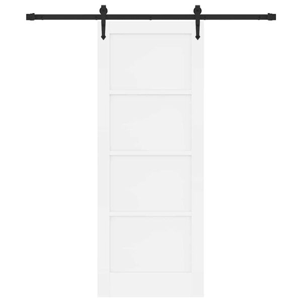 vidaXL Porta scorrevole ORKDAL Bianco 78 x 202 cm Pino massello