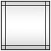 vidaXL Specchio da Parete Nero 60x60 cm Quadrato in Ferro